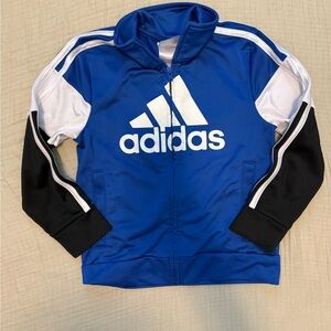 Adidas Kids Blue and Black Hoodie